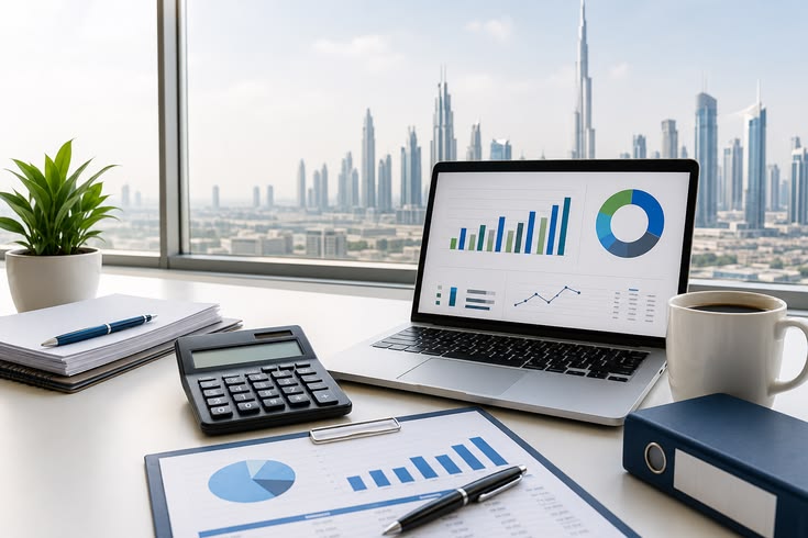 Business professionals discussing financial and tax matters